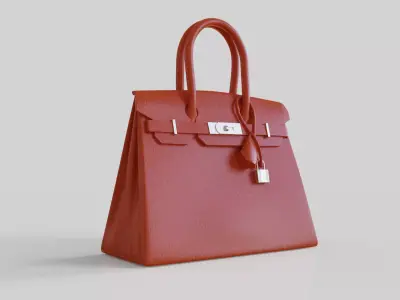Hermes Birkin Bag 3D Model - STL File  3D print model