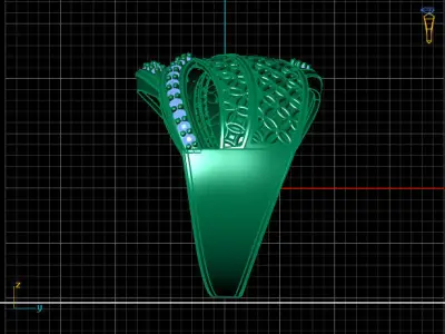 Women Ring 3DM Womens Ring 3d models 3D print model 3D print model 40