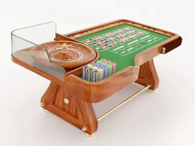 Roulette Table 3D model