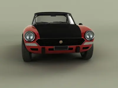 Fiat 124 Spider Abarth Rally 3D model
