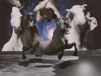 White Horses 3D model