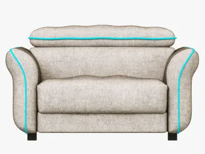 Hasta Sacramento armchair 3D model