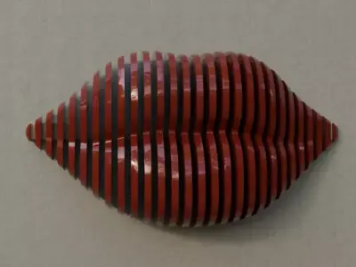 Kiss Wall Art 3D model