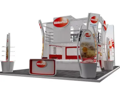 Booth Exhibition Stand a358a  3D model