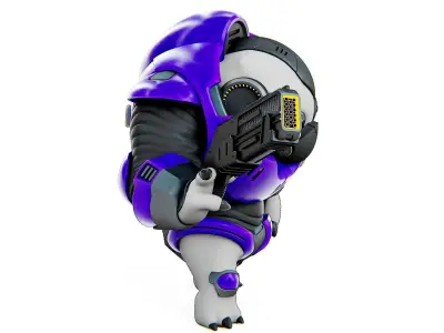 ALIEN TROOPER 7-V  Rigged for Unreal Engine - Unity - MIXAMO 3D model