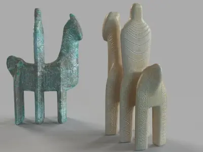 Don Chisciotte Object Set Of 2 3D model