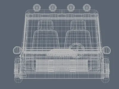 Cartoon car 3D model