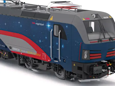 Siemens Vectron Nightjet 3D model