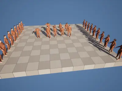 Jumpsuit 82 - All MH Bodies and UE5 Skeletons - Rigged Low-poly 3D model