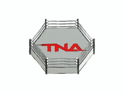 TNA Wrestlin Ring Low-poly 3D model
