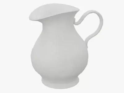 Ceramic Jug Low-poly 3D model