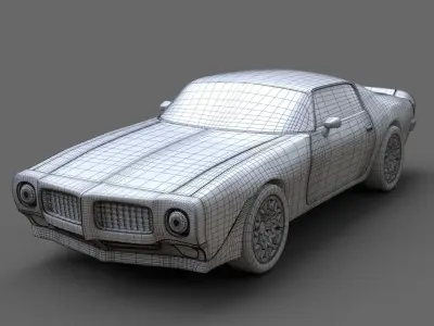 Pontiac Firebird 1970 3D model
