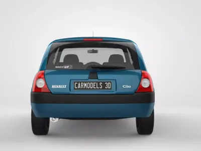 Renault Clio 2 Phase 1 HB 2001 3D model