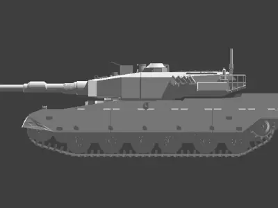 Type 90 mbt jgsdf 3D print model