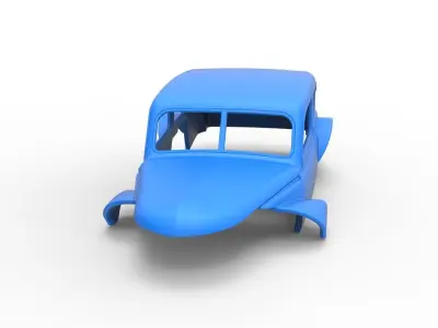 Shell of Vintage Asphalt Modified stock car V5 Scale 1 to 25 3D print model