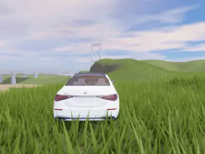 Mercedes Benz S500 High Quality car  Low-poly 3D model