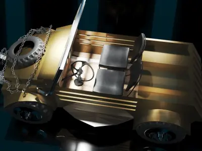 Jeep for Game Low-poly 3D model