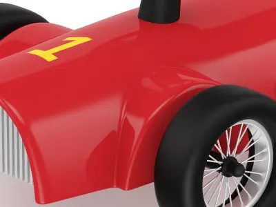 Red Car Toy 3D model