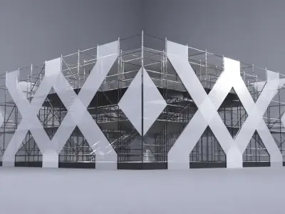 Layher Structure Pavilion 3 3D model