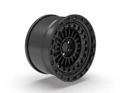 black rhino rim design 3D print model