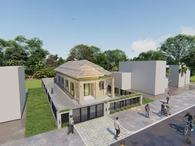 Small Villa Design 3D model