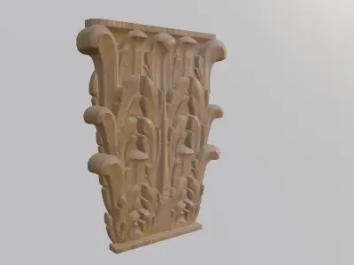 Pillar Decor For Wood Carving 3D print model