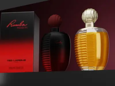 Rumba Passion Perfume Bottle Realistic for Product Visualization 3D model