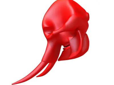 Printable Elephant Skull 3D model