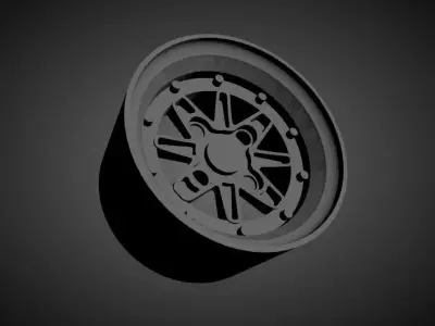 SSR MKIII scalable and Printable rim 3D print model