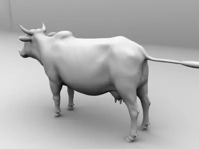 3D Cow 3D model