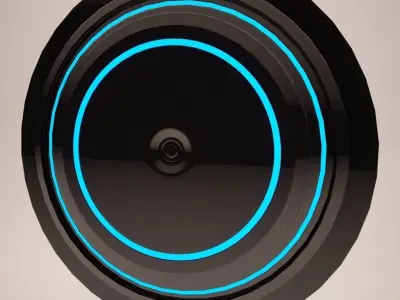 Sci-Fi Disk Free low-poly 3D model