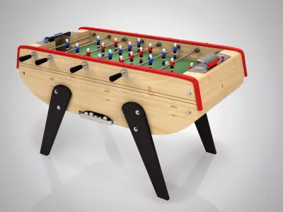 Table Football game - Babyfoot -  3D model