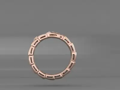 Bvlgari Serpenti Snake Ring 3D print model