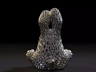 Rabbit Voronoi 3D print model