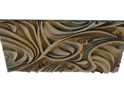  decor set wall panel 34 3D model