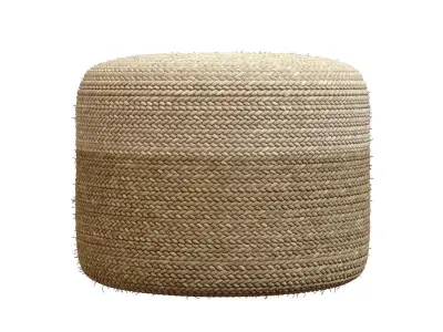 Agro Richer Home Decor Round Jute Pouf Bean Bag 3D model