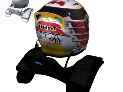 Hamilton Helmet 2016 Low-poly 3D model