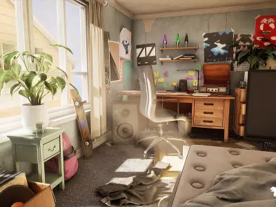 Modern Interiors Mega Bundle Low-poly 3D model