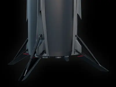 Rocket Lab Neutron rocket  3D model