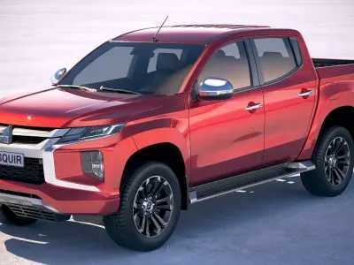 Mitsubishi L200 crew cab 2019 3D model