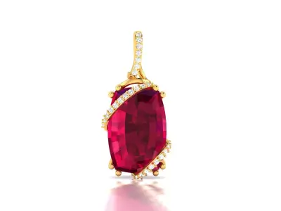 Women Oval Pendants 3dm STL OBJ FBX Render Details 3D print model