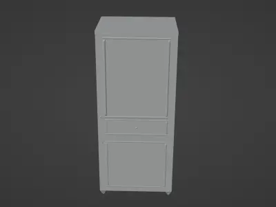No Texture Cabinet  3D model