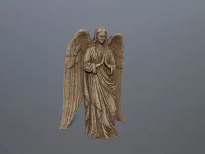 greek statue Low-poly 3D model