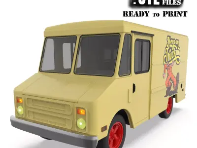 70s Chevy Step Van for 3D Printing STL 3D print model