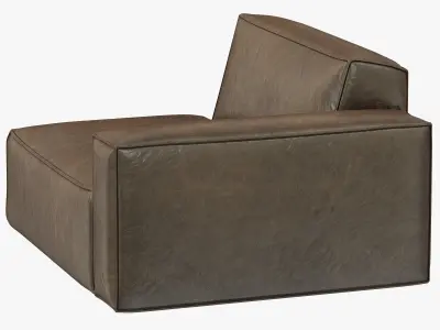 RH Modern Como Modular Right-Arm Chair 3D model