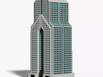 Dusit Thani Dubai Hotel 3D model