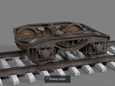 Railway bogies 3D Model Pack