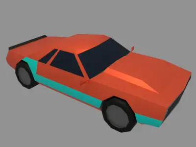 Low polly car Free 3D model