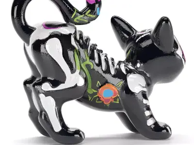 Black cat 02 3D model