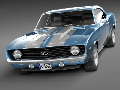 Chevrolet Camaro SS CG 1969 3D model